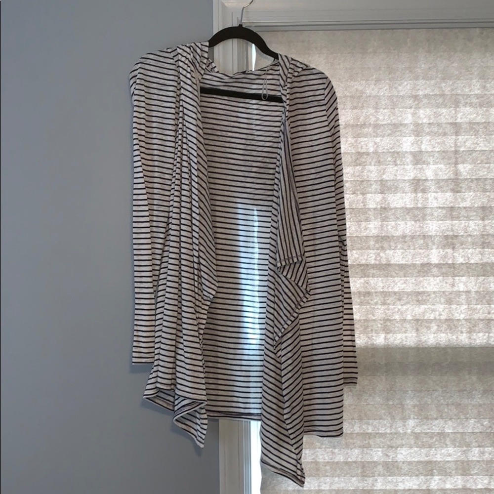 Long sleeve striped cardigan